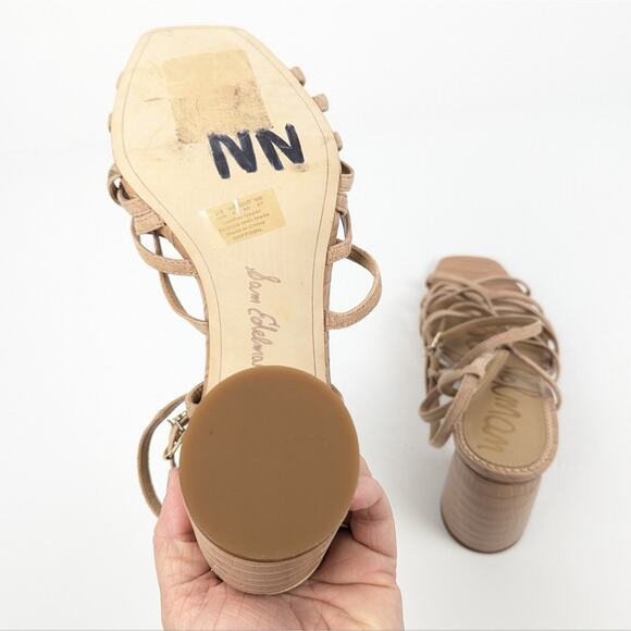 Sam Edelman Tan Daffodil Heeled Sandal Size 10 - Picture 7 of 11
